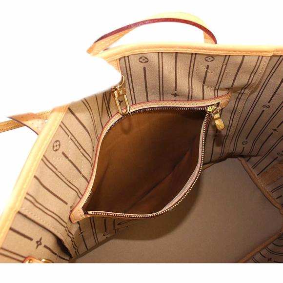 Louis Vuitton Monogram Neverfull MM Tote Bag Brown Beige - Picture 7 of 9